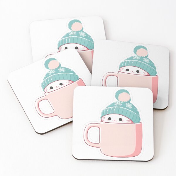 Item preview, Cozy Cat in Pink Mug designed and sold by For-Cat Studio.