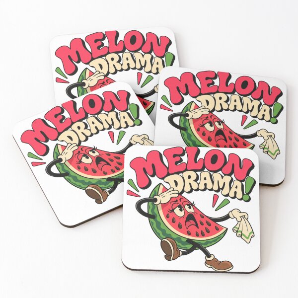 Item preview, Dramatic Watermelon – Funny Retro Cartoon Character designed and sold by Mdozet.