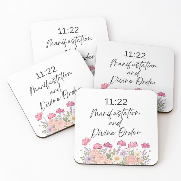Item preview, 11:22 Angel Number Manifestation & Divine Order Minimalist Typography designed and sold by DISENOYALGO.