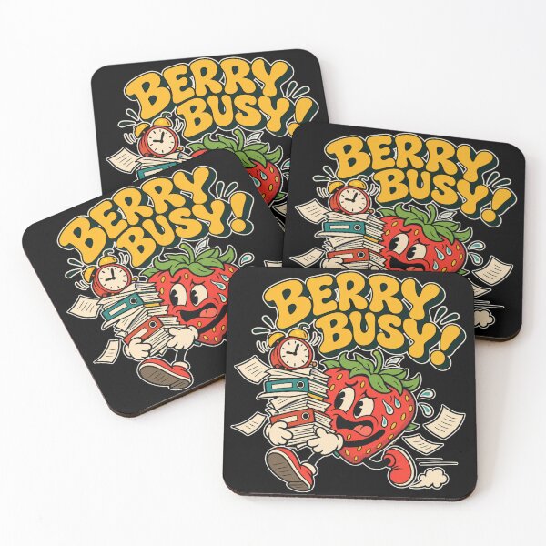Item preview, Overworked Strawberry – Funny Vintage Cartoon Humor designed and sold by Mdozet.