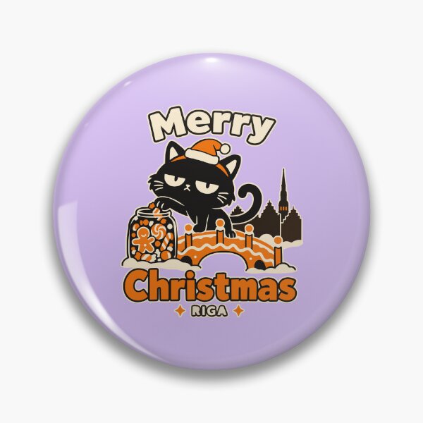 Item preview, Cat guards Christmas sweets on an edible bridge designed and sold by Honu2025.
