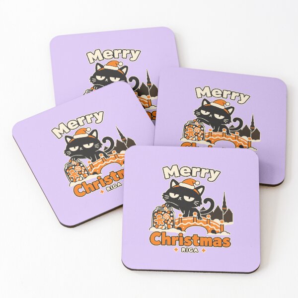 Item preview, Cat guards Christmas sweets on an edible bridge designed and sold by Honu2025.