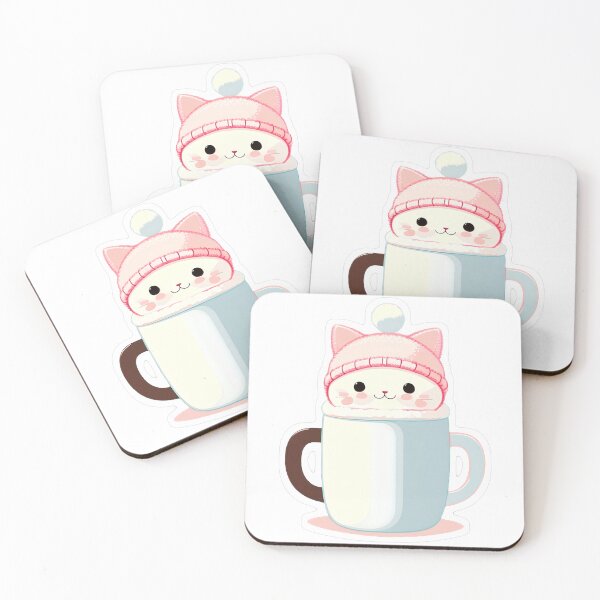 Item preview, Cozy Cat in Blue Mug designed and sold by For-Cat Studio.