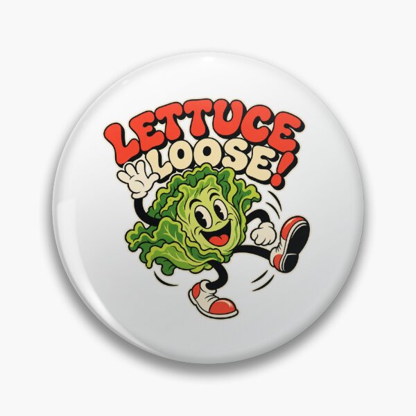 Item preview, Lettuce Loose – Dancing Lettuce Retro Cartoon designed and sold by Mdozet.