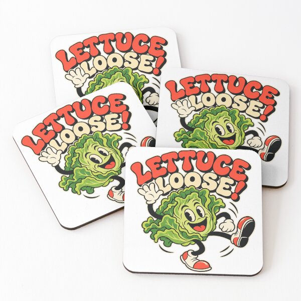 Item preview, Lettuce Loose – Dancing Lettuce Retro Cartoon designed and sold by Mdozet.