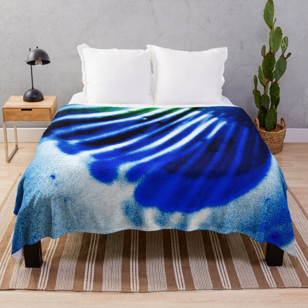 Item preview, Electric Blue Waves – Cobalt Blue and Neon Green Geometric Abstract Art designed and sold by Visual Arts Dominika Cybuch.