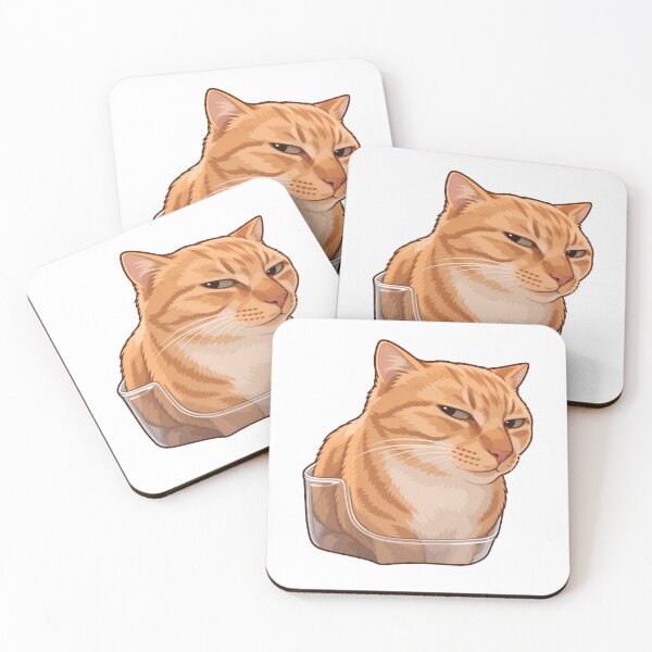 Item preview, Orange Cat in a Glass Bowl designed and sold by sollunadesignns.