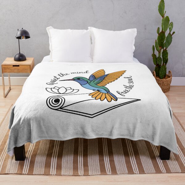 Item preview, Hummingbird Yoga Flying Bird Wellness Artwork designed and sold by 108stillness.