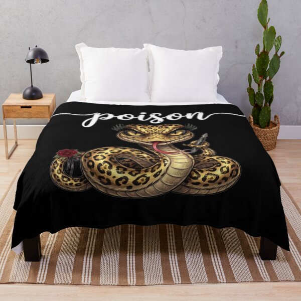 Item preview, Poison Glamorous Leopard Snake With Rose And Pen Art designed and sold by MaRCAStro.