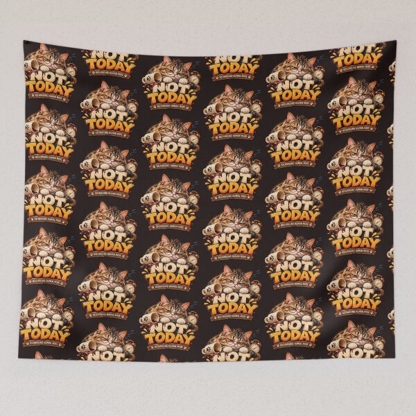 Item preview, Sleepy Cat Not Today Coffee Mood designed and sold by Zaim4Fashion.