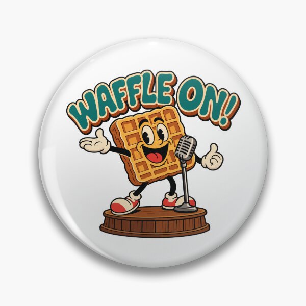 Item preview, Chatty Waffle – Funny Vintage Rubber Hose Cartoon designed and sold by Mdozet.