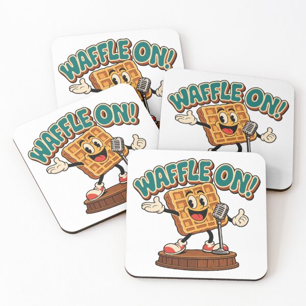 Item preview, Chatty Waffle – Funny Vintage Rubber Hose Cartoon designed and sold by Mdozet.