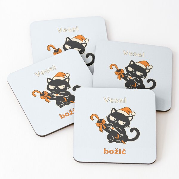 Item preview, Cat repairs Christmas umbrellas by placing paper patches designed and sold by Honu2025.