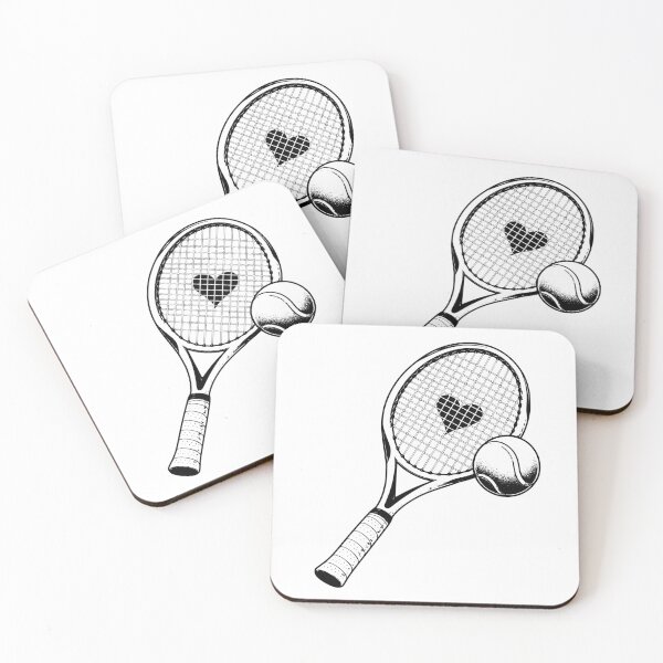 Item preview, Tennis Racket Heart Love Tennis Sport Design, Tennis Player Gift, Cute Tennis Lover Graphic Tee designed and sold by AsturShop.