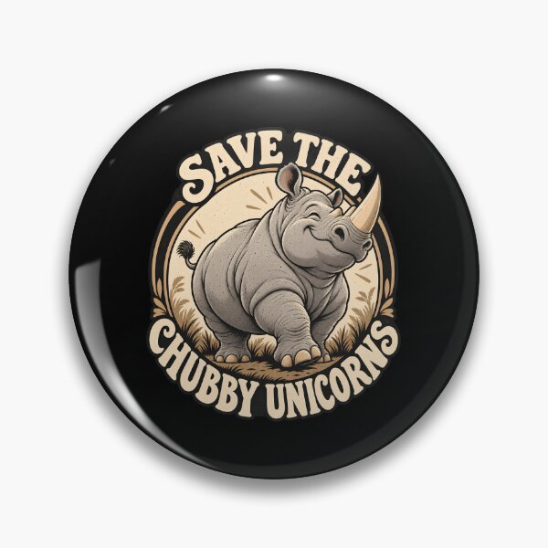 Item preview, Save the Chubby Unicorns Funny Rhino designed and sold by sollunadesignns.