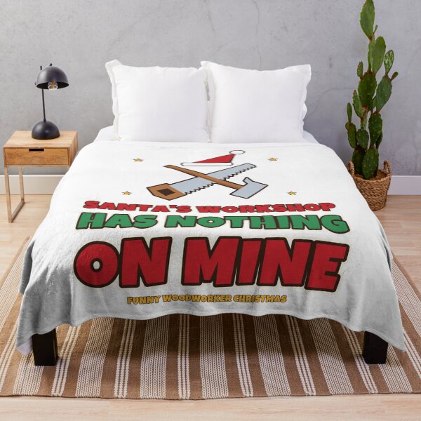 Item preview, Santa's Workshop Has Nothing On Mine Funny Woodworker Christmas designed and sold by Bornprints.