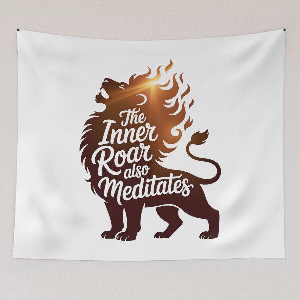 Item preview, Roaring Celestial Lion Inner Peace Graphic Art designed and sold by 108stillness.
