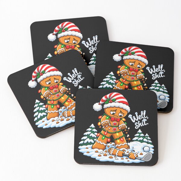 Item preview, Well Shit Gingerbread Golfer Funny Christmas Golf Humor designed and sold by will freed18.