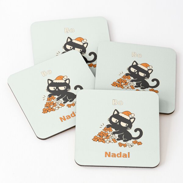 Item preview, Cat collects Christmas ribbons to file away without gifts designed and sold by Honu2025.