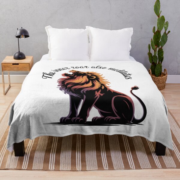 Item preview, Colorful Meditating Lion Vector Illustration designed and sold by 108stillness.