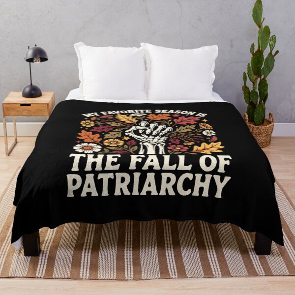 Item preview, My Favorite Season is the Fall of the Patriarchy Floral Feminist designed and sold by MagicTheDog.