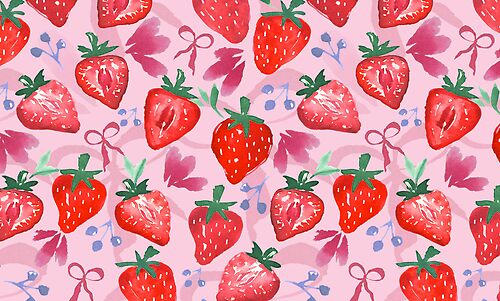 Item preview, Strawberry cuteness designed and sold by Stavrina_Art_Lab.