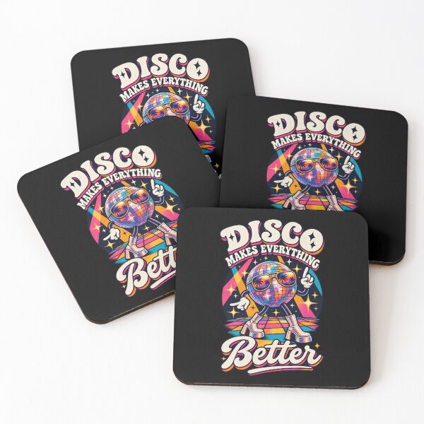 Item preview, Disco Makes Everything Better - Retro Disco Ball Dancer designed and sold by SidTastic .