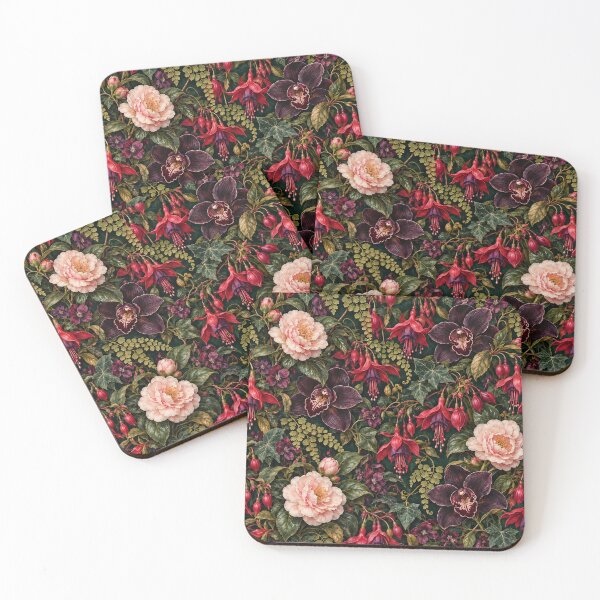 Item preview, The Purple Orangery – Victorian Fuchsia and Orchid Pattern designed and sold by Lichtisign.