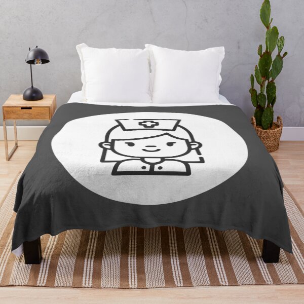 Item preview, Minimalist Nurse Icon Badge Line Art designed and sold by KiwyStudio.