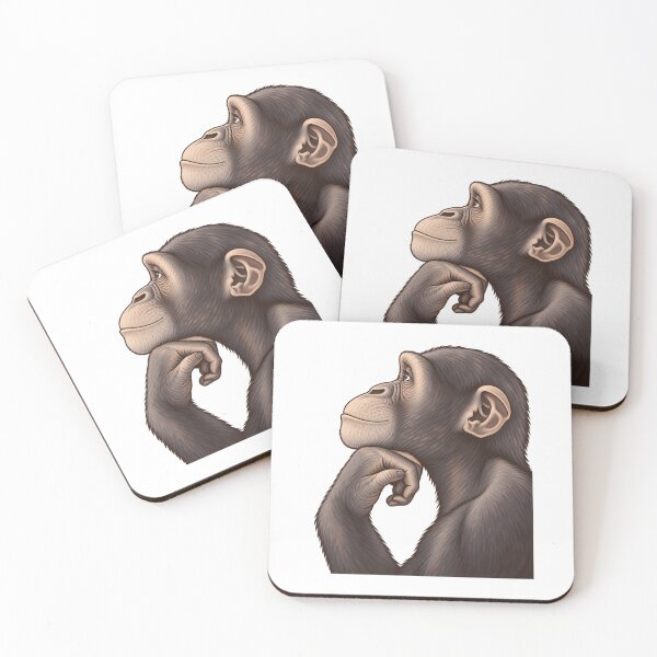 Item preview, Thinking Monkey Meme designed and sold by sollunadesignns.
