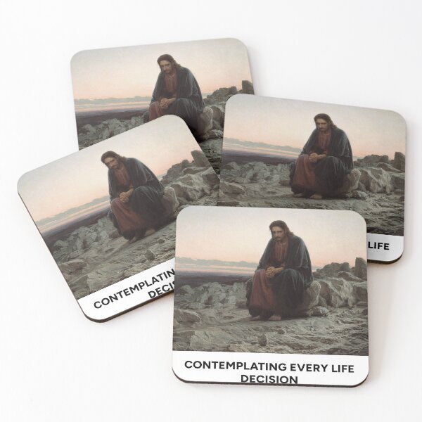 Item preview, Christ in the Wilderness by Ivan Kramskoi - Decisions designed and sold by lijoy.
