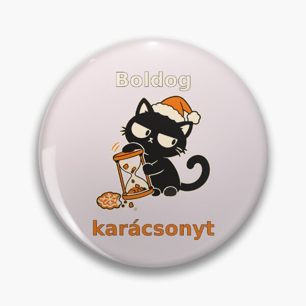 Item preview, Cat measures Christmas snacks with an hourglass designed and sold by Honu2025.