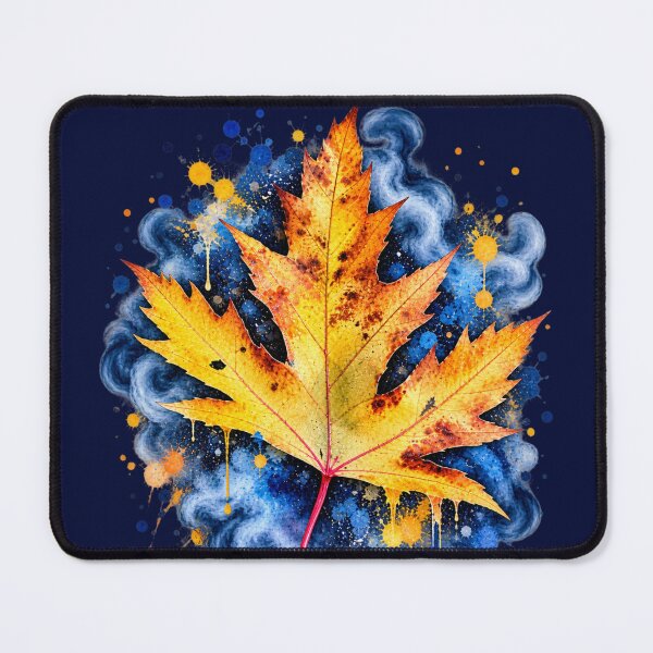 Item preview, Autumn Maple Leaf Watercolor – Colorful Fall Nature Art designed and sold by www.konst.se/rg.