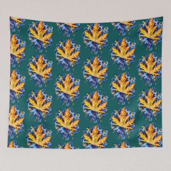 Item preview, Autumn Maple Leaf Watercolor – Colorful Fall Nature Art designed and sold by www.konst.se/rg.