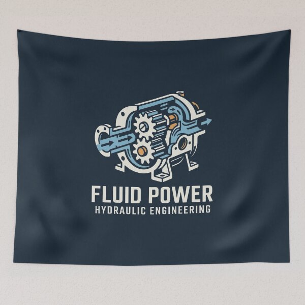 Item preview, Hydraulic Engineer Fluid Power Gear Pump Graphic designed and sold by Amr Darwish Graphic designer.
