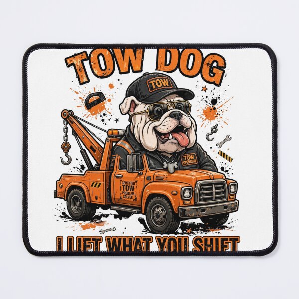 Item preview,  Tow Dog - I Lift What You Shift Funny Tow Truck Bulldog Operator designed and sold by Tow Life Co.