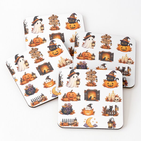 Item preview, Cute Watercolor Halloween Elements Sticker Pack designed and sold by Rehnair.