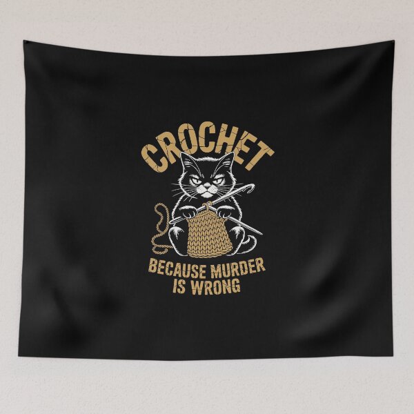 Item preview, Crochet Because Murder Is Wrong designed and sold by jkrphoto.
