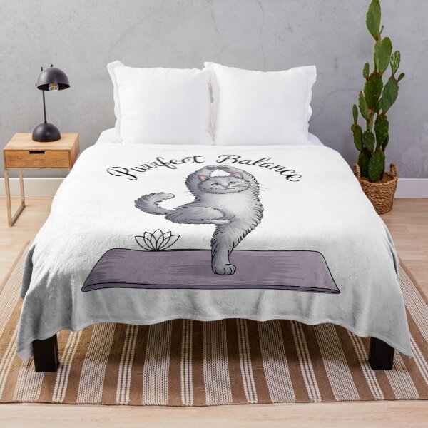 Item preview, Cat Tree Pose Sketch Purrfect Balance Yoga Art designed and sold by 108stillness.