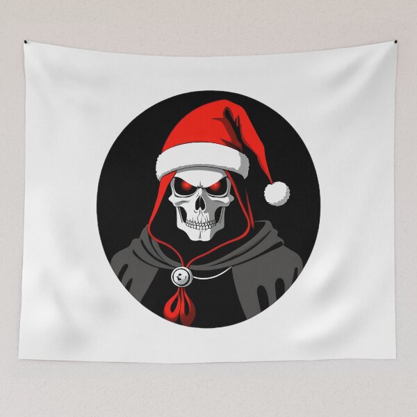 Item preview, Menacing Skull Santa Christmas designed and sold by For-Cat Studio.