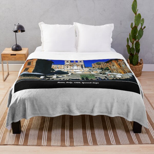 Item preview, Rome, Italy, 1959, Spanish Steps, Landmark designed and sold by AMacGPhilly.