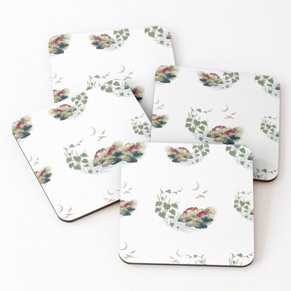 Item preview, Vintage Japanese River Crabs and Stream Pattern designed and sold by ArtfulAlchemy1.