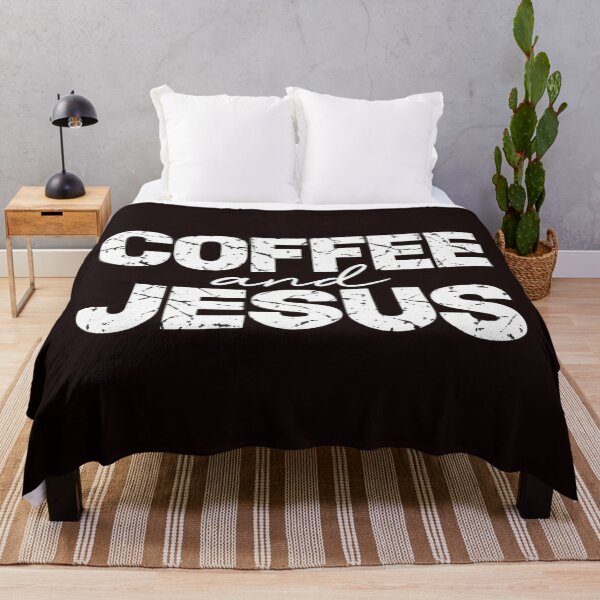 Item preview, Coffee And Jesus Distressed Vintage Graphic designed and sold by PunPals-Art.