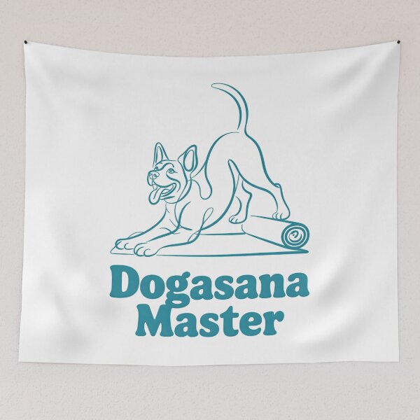 Item preview, Teal Downward Dog Stretching Line Art Graphic designed and sold by 108stillness.