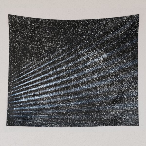 Item preview, Midnight Waves – Black and Silver Abstract Texture Photography designed and sold by Visual Arts Dominika Cybuch.