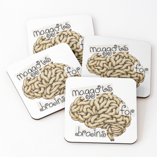 Item preview, maggots for brains designed and sold by ARTCLX.