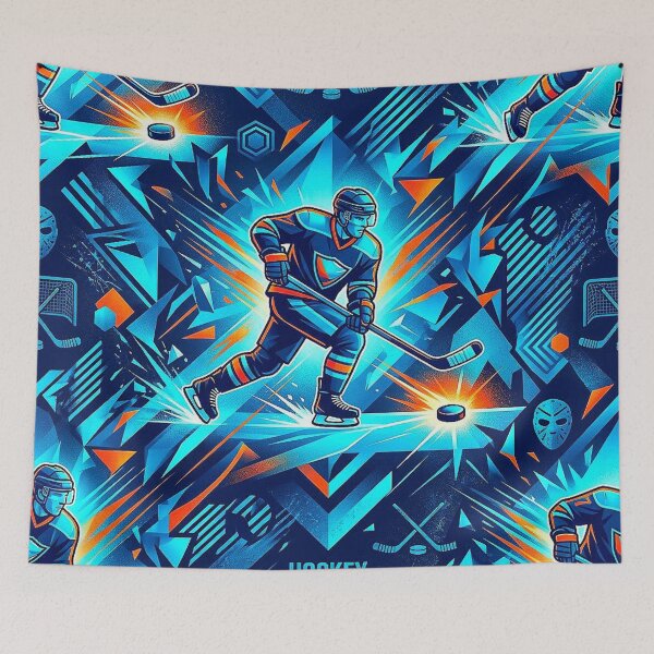 Item preview, Dynamic Blue Sport Hockey Inspirational Action Pattern. designed and sold by Giulivo Store Graphic.