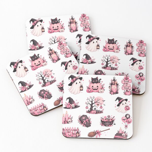 Item preview, Cute Pastel Pink Halloween Elements Sticker Pack designed and sold by Rehnair.