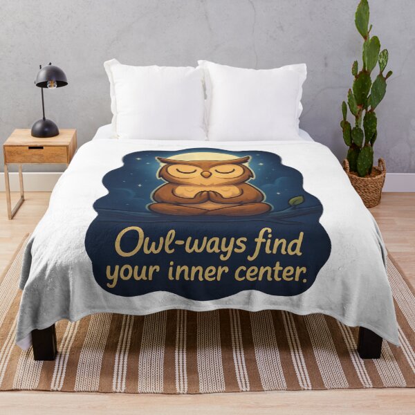 Item preview, Cute Owl Yoga Lotus Pose Celestial Night Art designed and sold by 108stillness.