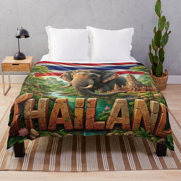 Item preview, Thailand Heritage – Elephant & Ayutthaya designed and sold by FlagX.